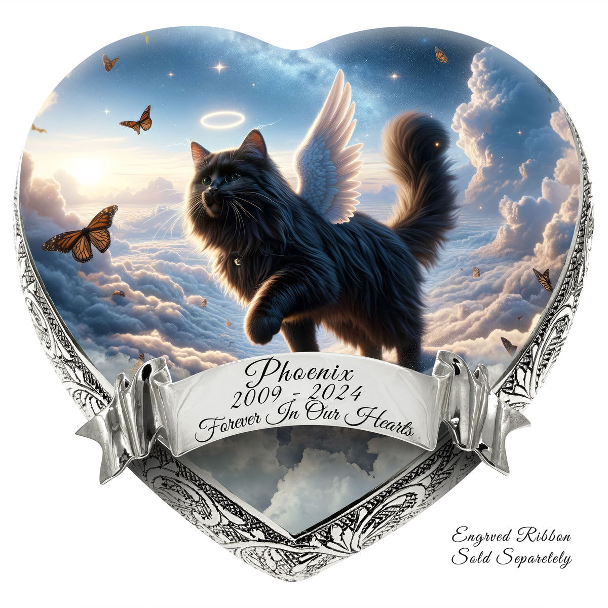 Cosmic Charm Cat Urn