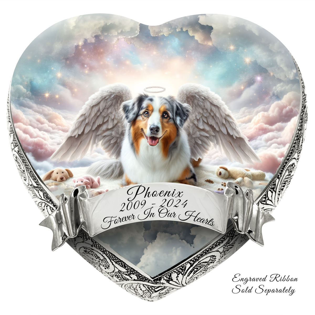 Australian Shepherd - Cosmic Fantasy Dog Urn