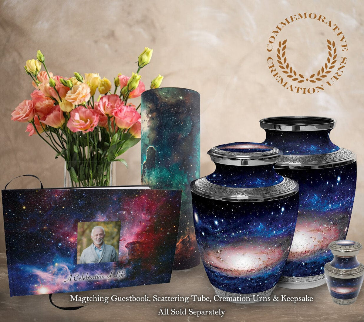 Commemorative Cremation Urns Cosmic Milky Way Cremation Urn