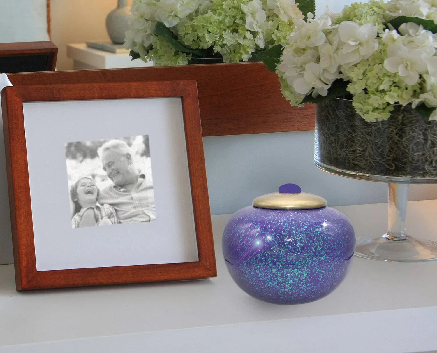 Commemorative Cremation Urns Cosmic Shimmering Light Cremation Urn