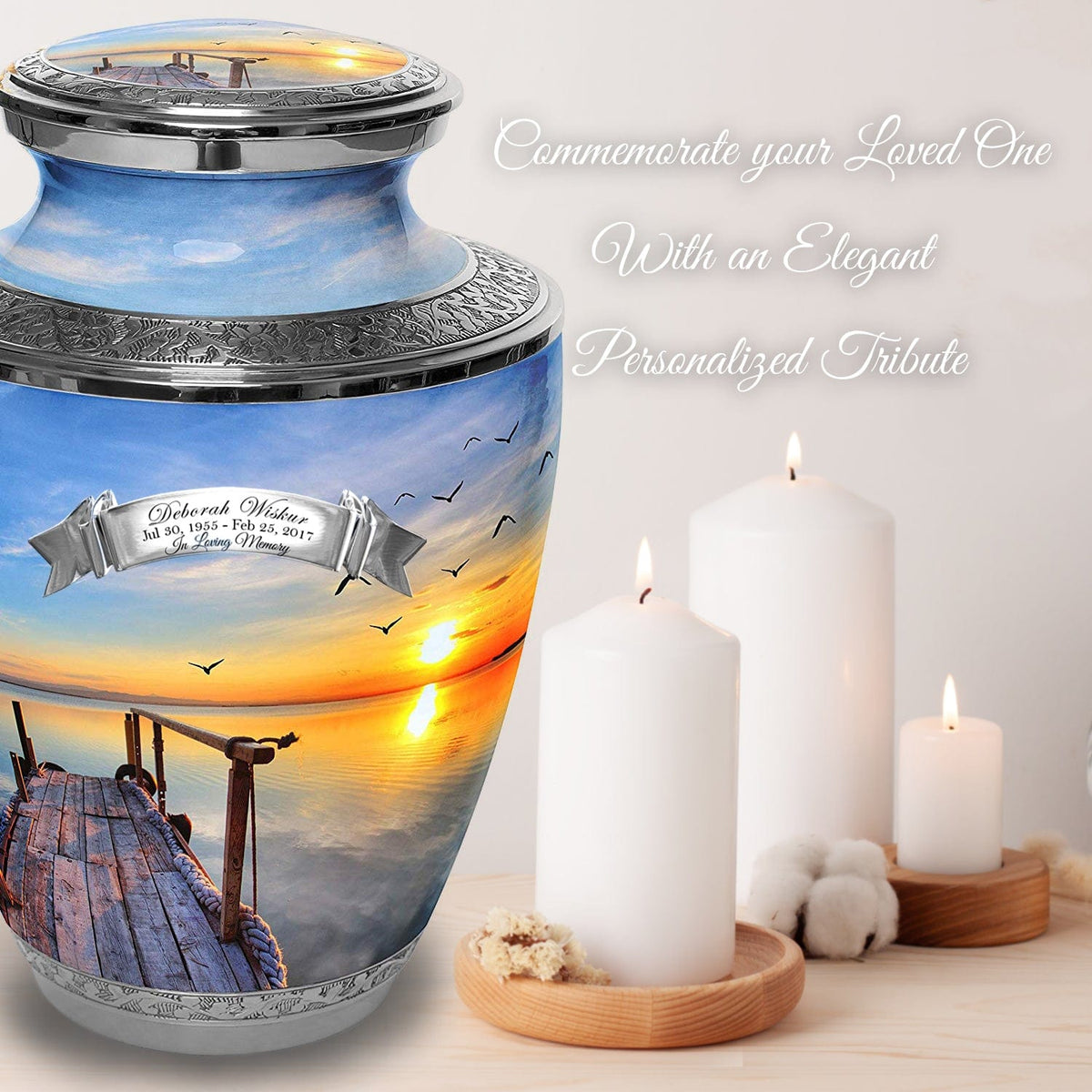Commemorative Cremation Urns Dock of the Bay Cremation Urns