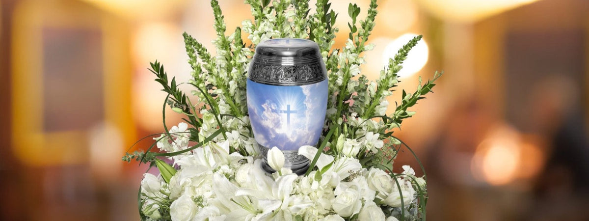 Commemorative Cremation Urns Heavenly Cross Cremation Urn
