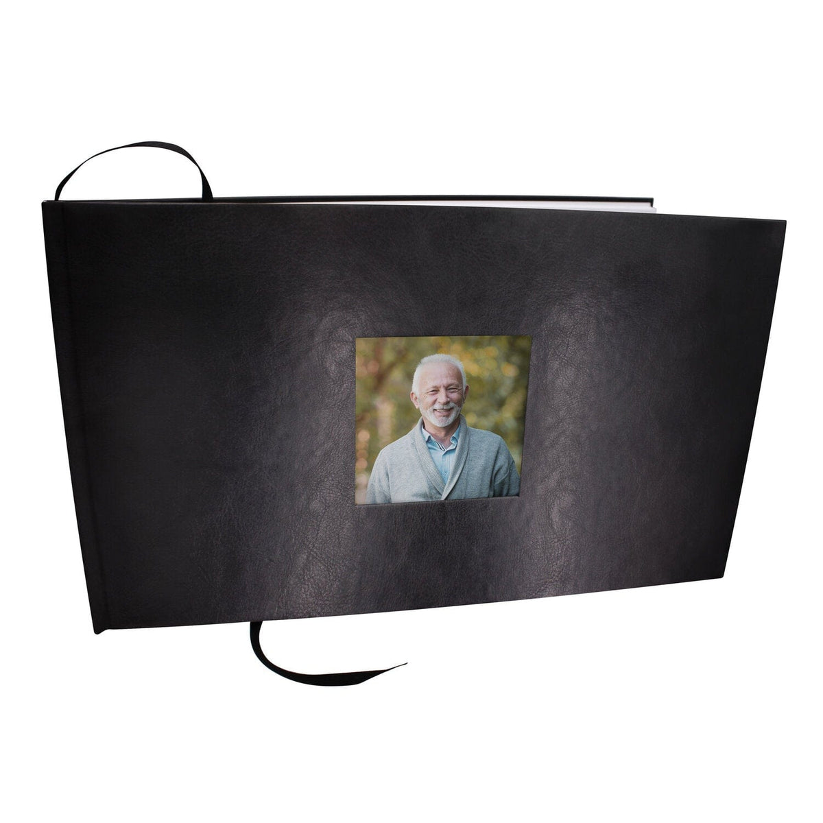 Commemorative Cremation Urns Home &amp; Garden Black Textured Guest Book for Funeral or Memorial Service