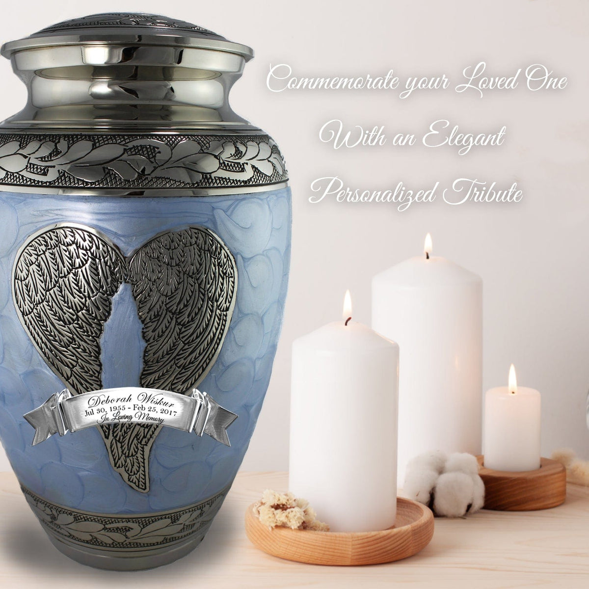 Commemorative Cremation Urns Home &amp; Garden Blue Loving Angel Cremation Urns