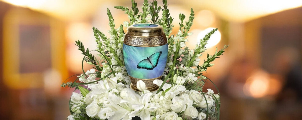 Commemorative Cremation Urns Home &amp; Garden Bokeh Butterfly Cremation Urn