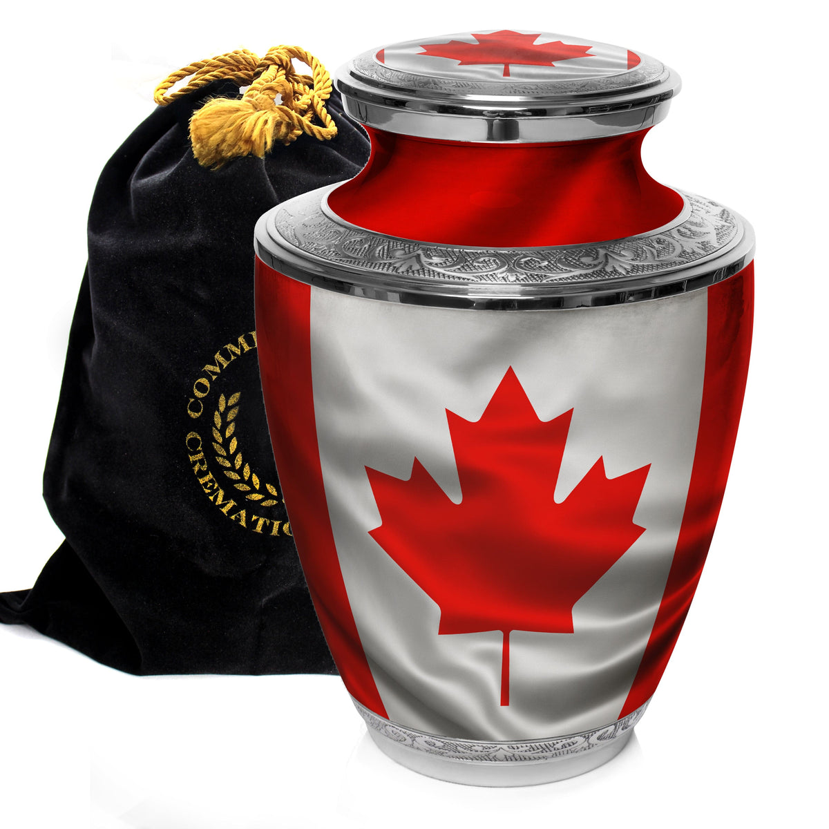 Commemorative Cremation Urns Home &amp; Garden Canadian Flag Cremation Urn