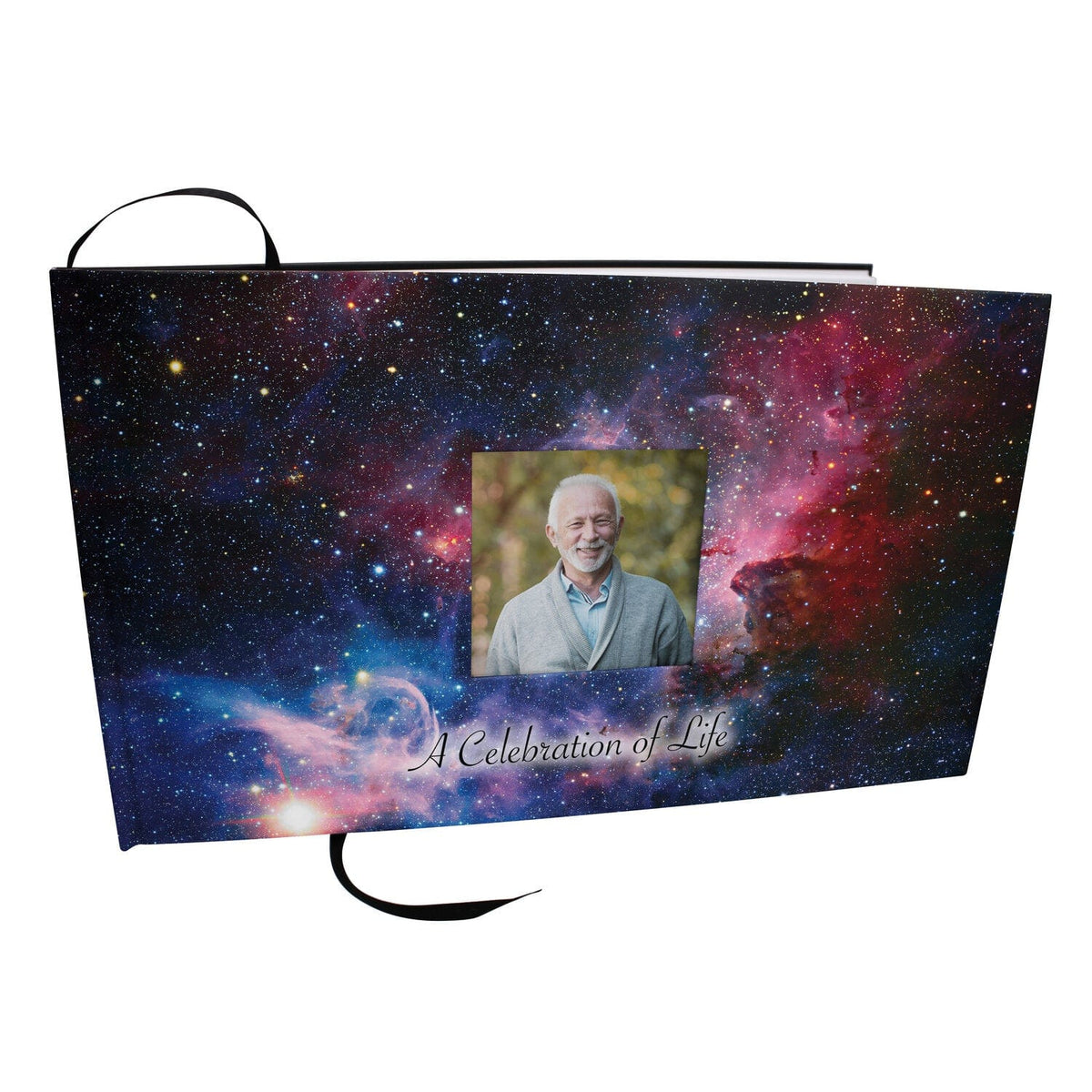 Commemorative Cremation Urns Home &amp; Garden Cosmic Galaxy Matching Themed &#39;Celebration of Life&#39; Guest Book for Funeral or Memorial Service