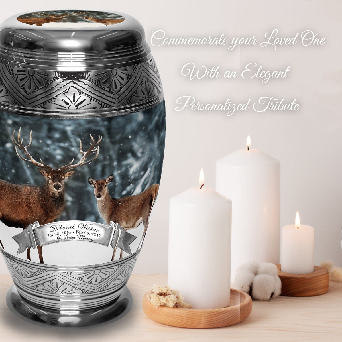 Commemorative Cremation Urns Home &amp; Garden Divine Deer Cremation Urns