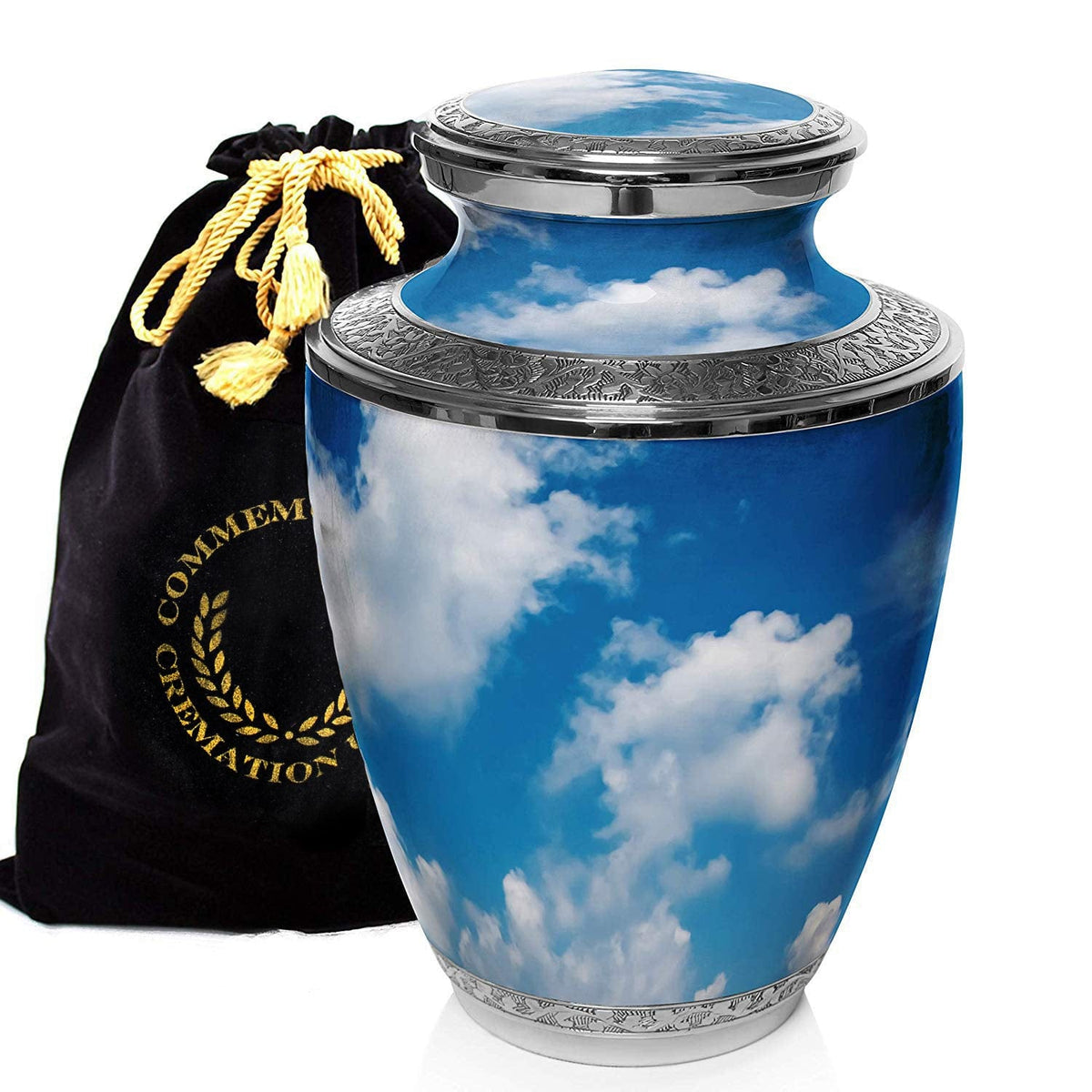 Commemorative Cremation Urns Home &amp; Garden Heavenly Clouds Cremation Urn