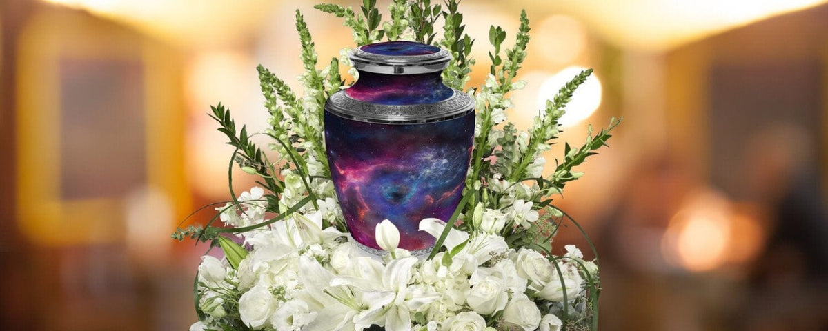 Commemorative Cremation Urns Home &amp; Garden Interstellar Nebula Cremation Urn