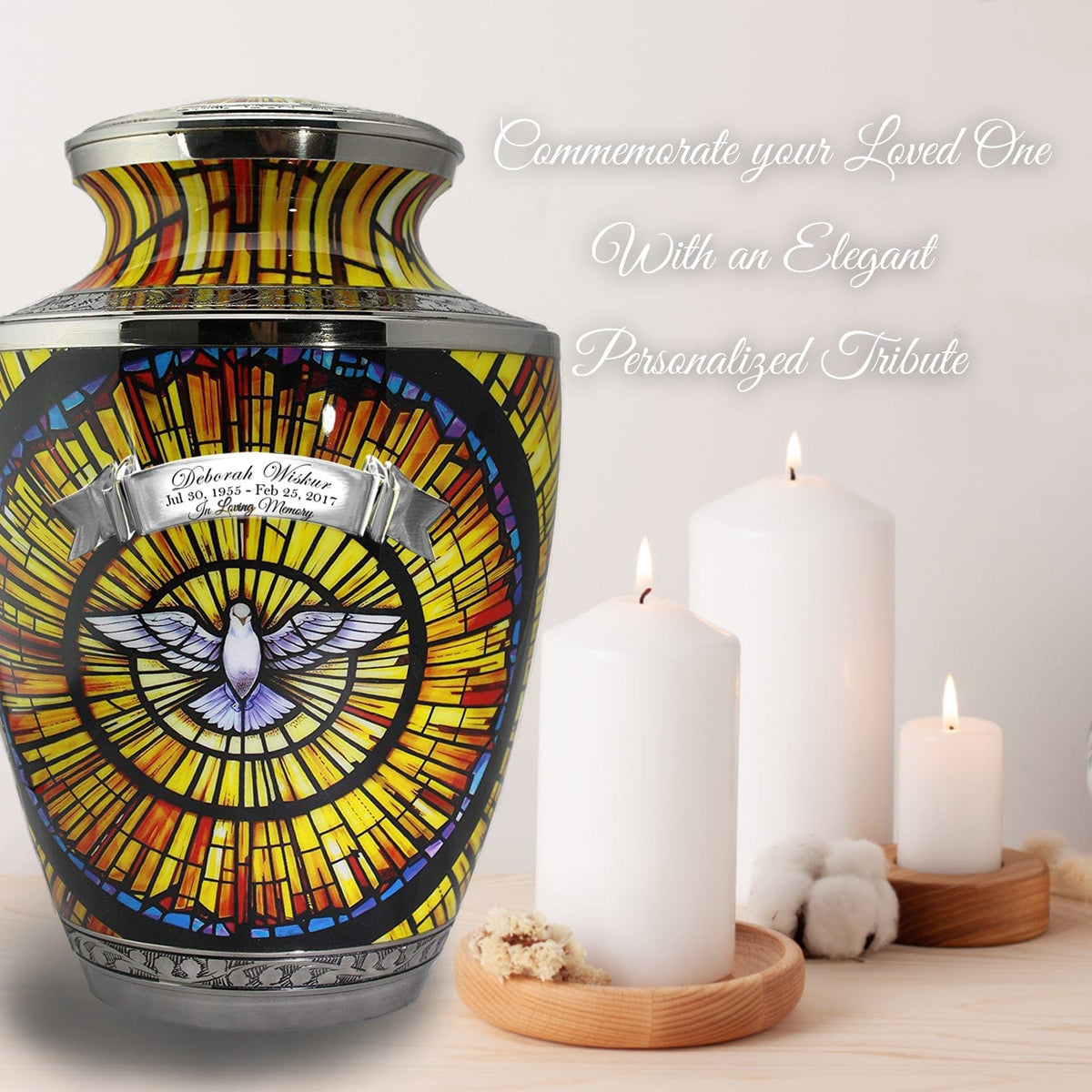 Commemorative Cremation Urns Home &amp; Garden Large Holy Dove Cremation Urns