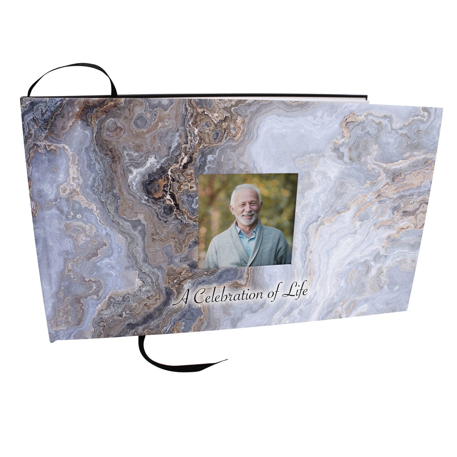 Commemorative Cremation Urns Home & Garden Marble Matching Themed 'Celebration of Life' Guest Book for Funeral or Memorial Service