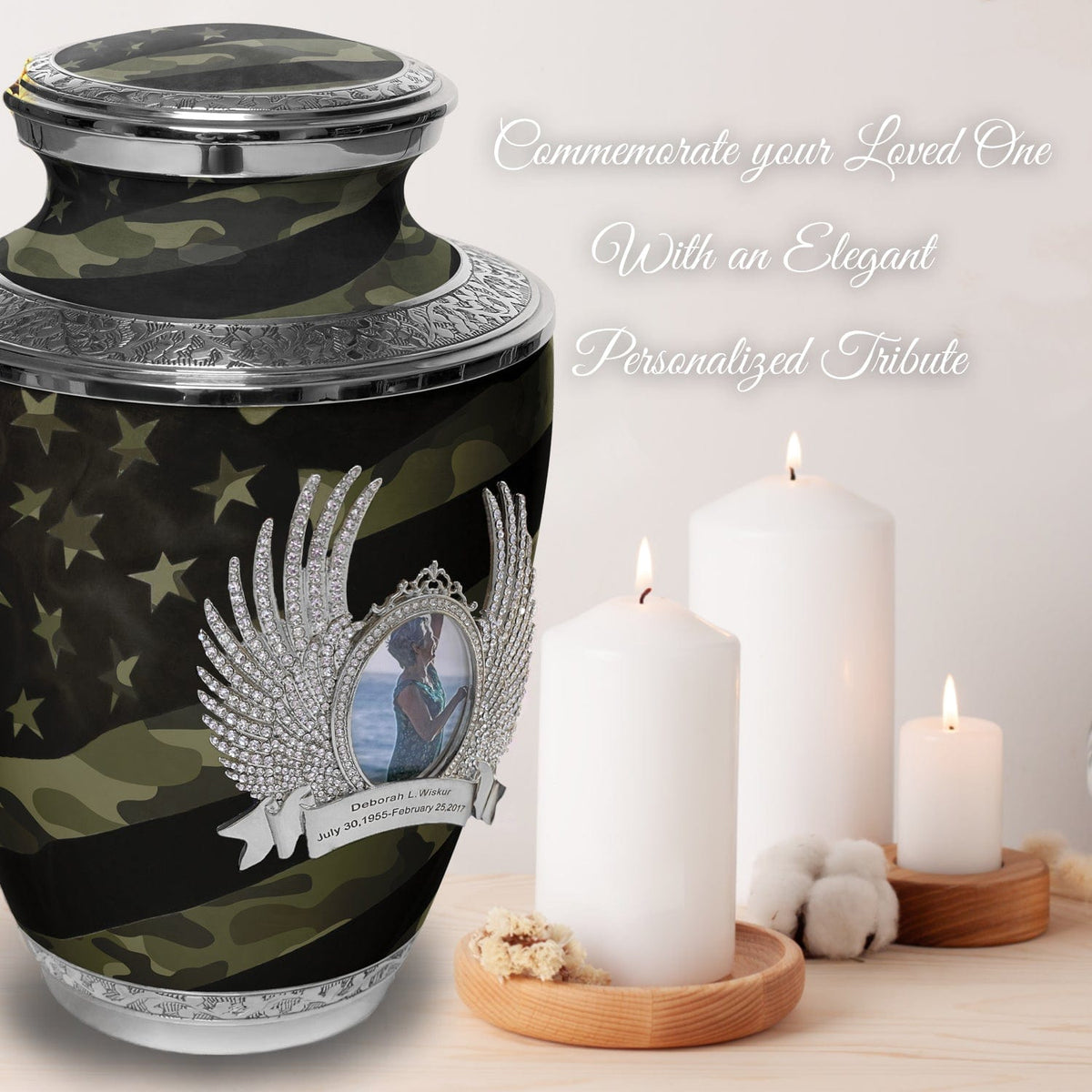 Commemorative Cremation Urns Home &amp; Garden Traditional Camouflage Cremation Urns