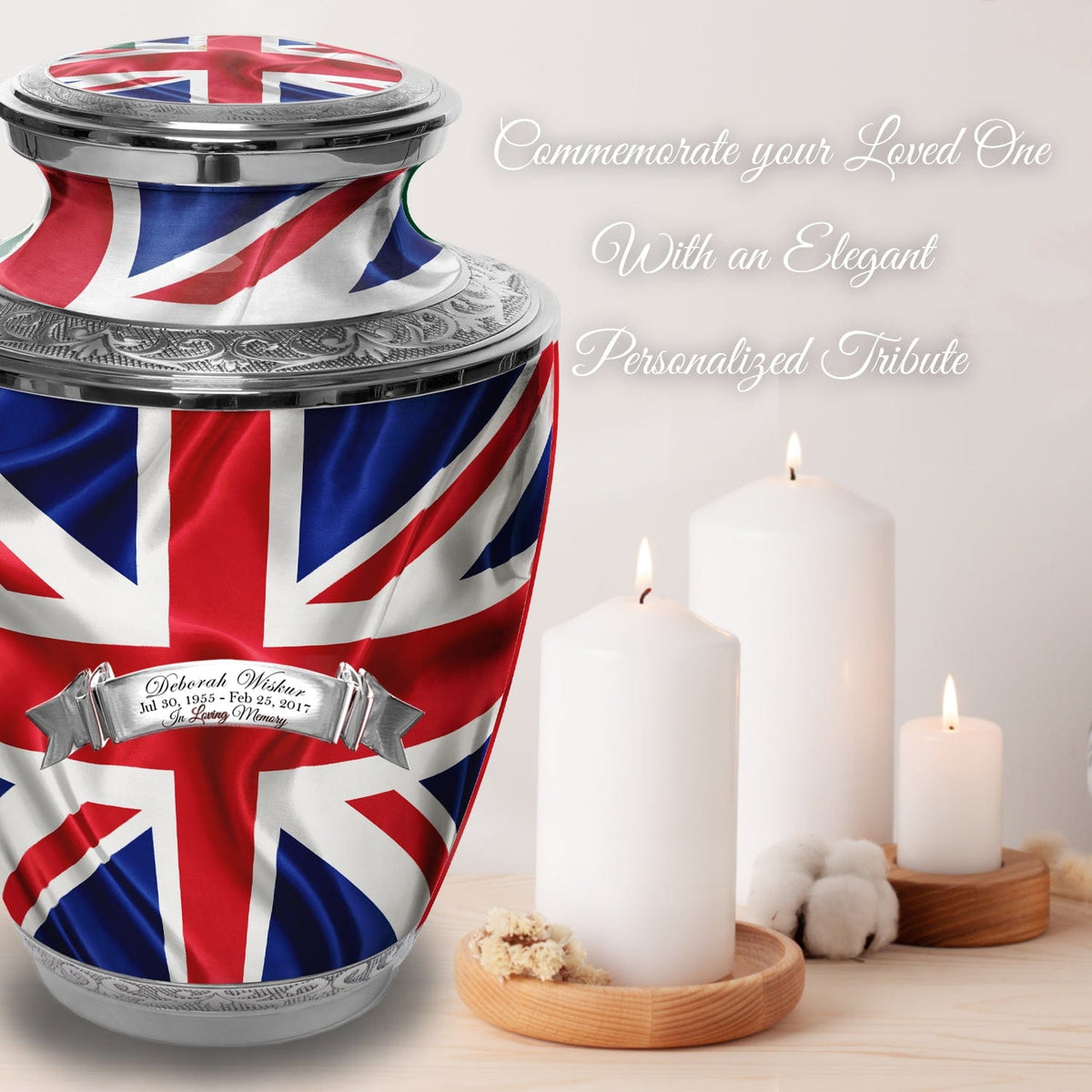 Commemorative Cremation Urns Home &amp; Garden UK Flag Cremation Urns