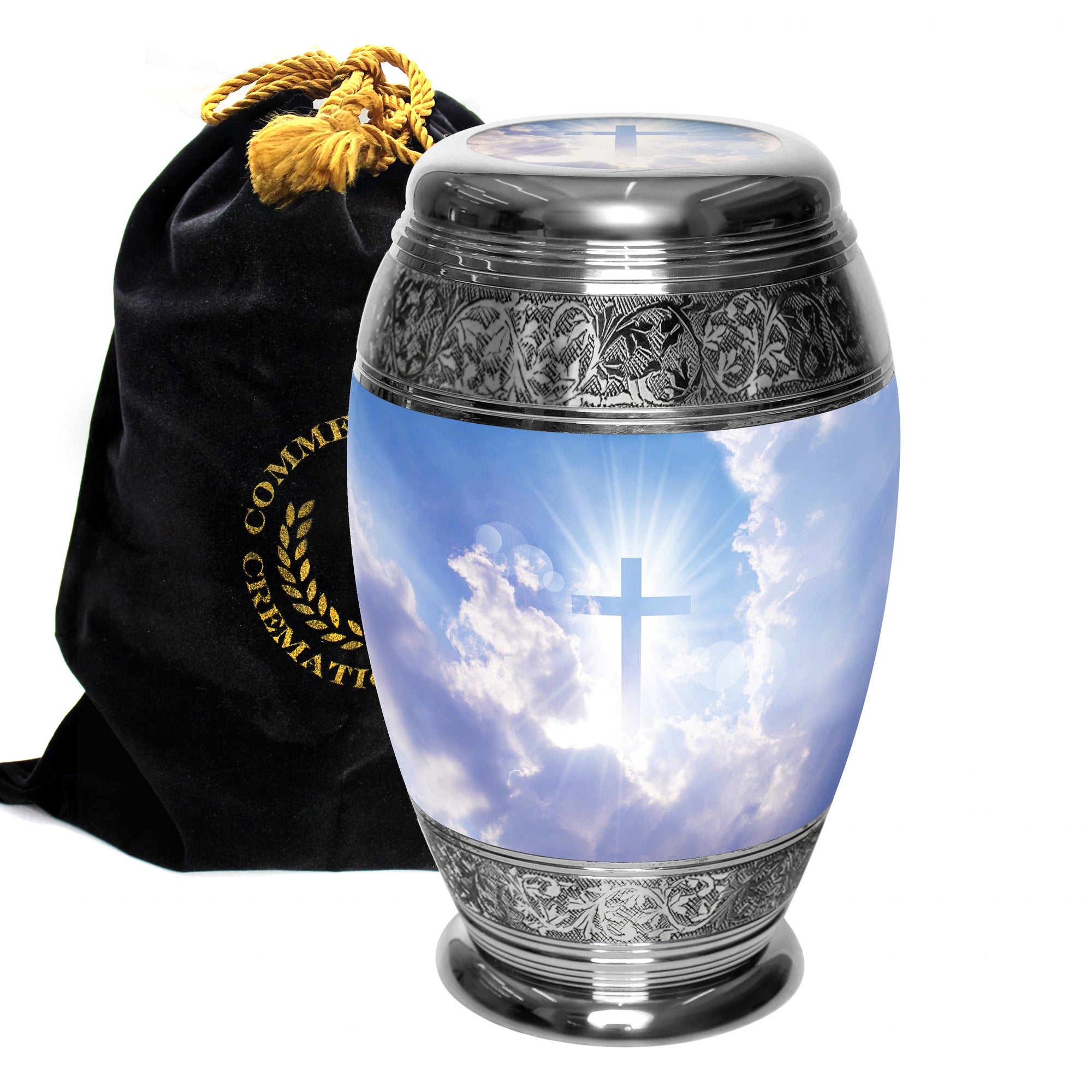 Commemorative Cremation Urns Large Heavenly Cross Cremation Urn