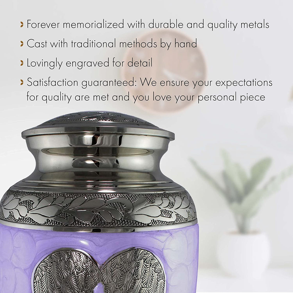 Commemorative Cremation Urns Lilac Loving Angel Cremation Urn