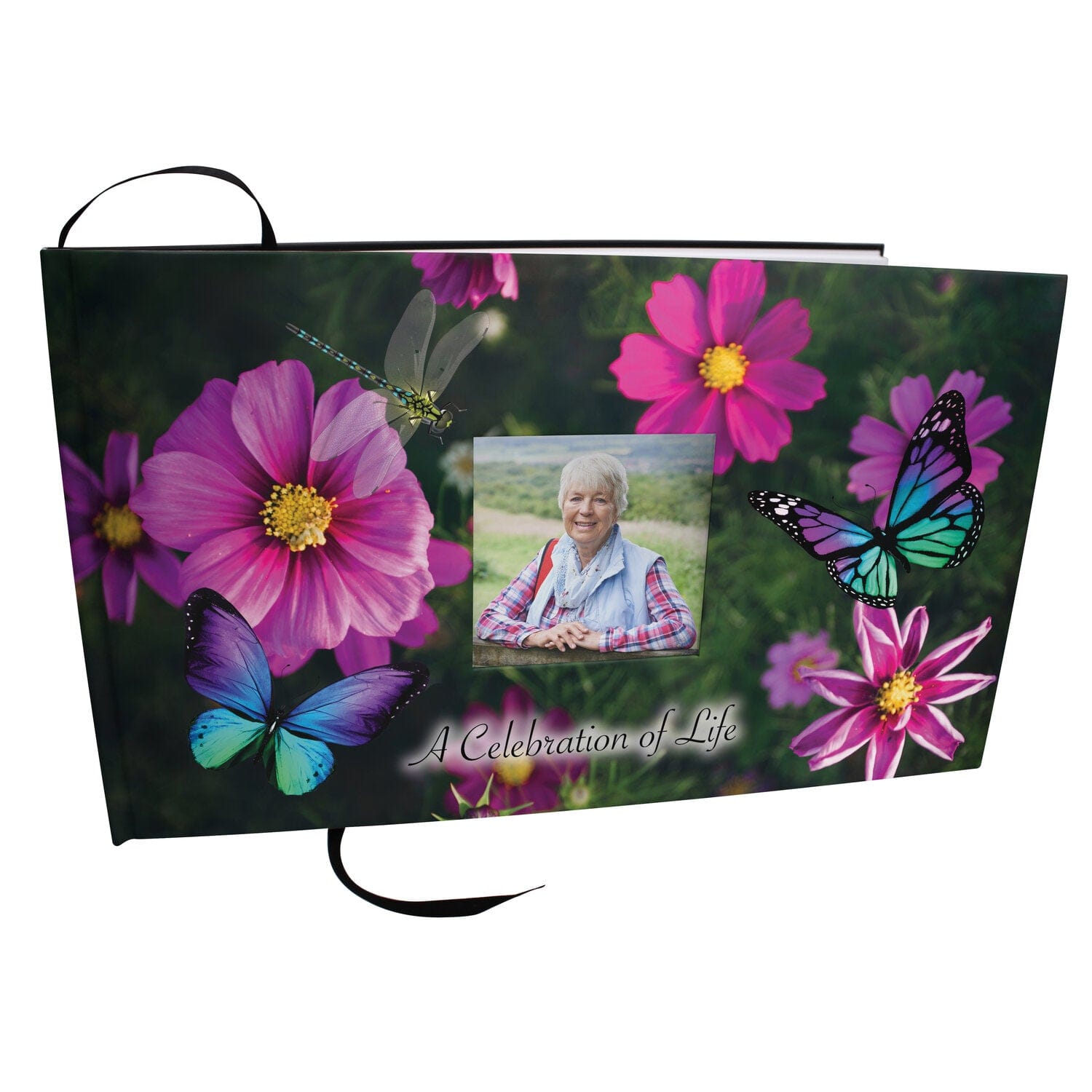 Commemorative Cremation Urns Magical Garden Matching Themed 'Celebration of Life' Guest Book for Funeral or Memorial Service