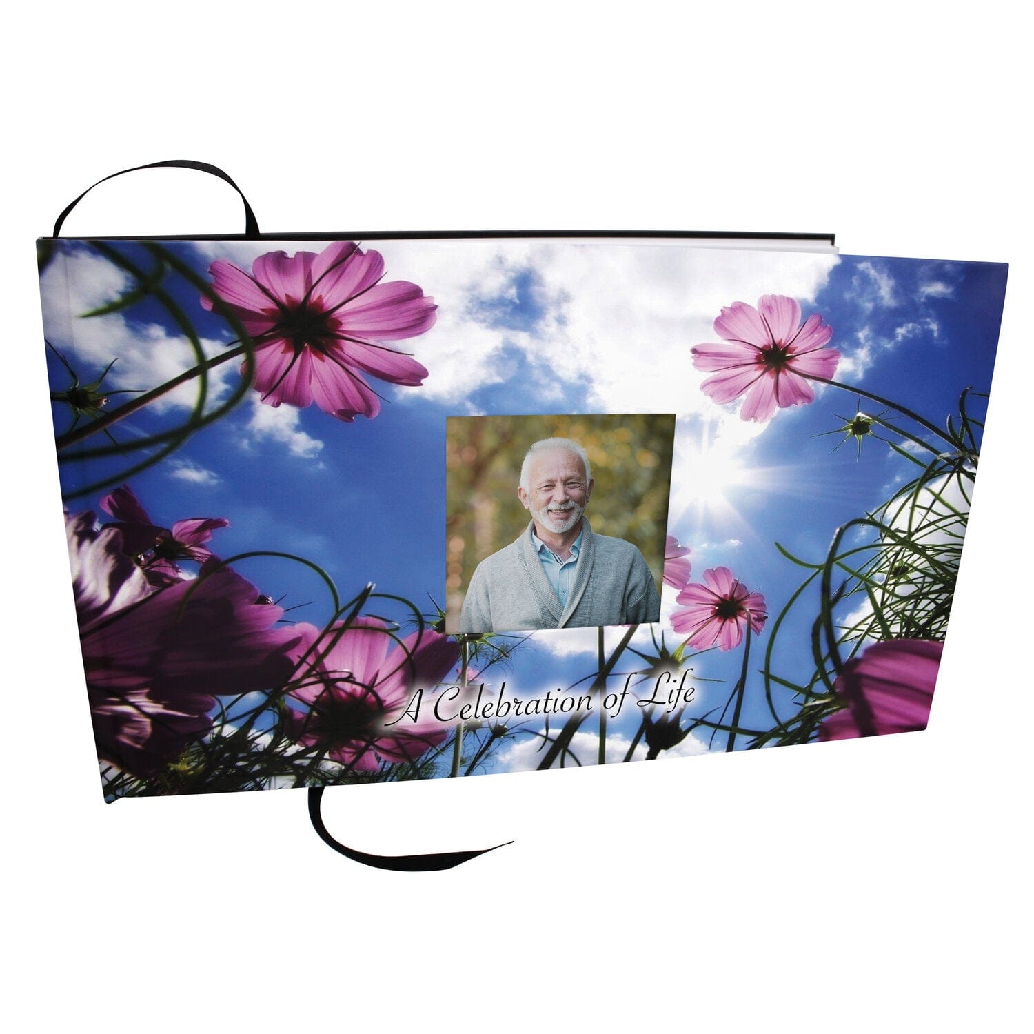 Commemorative Cremation Urns Morning Glories Matching Themed 'Celebration of Life' Guest Book for Funeral or Memorial Service