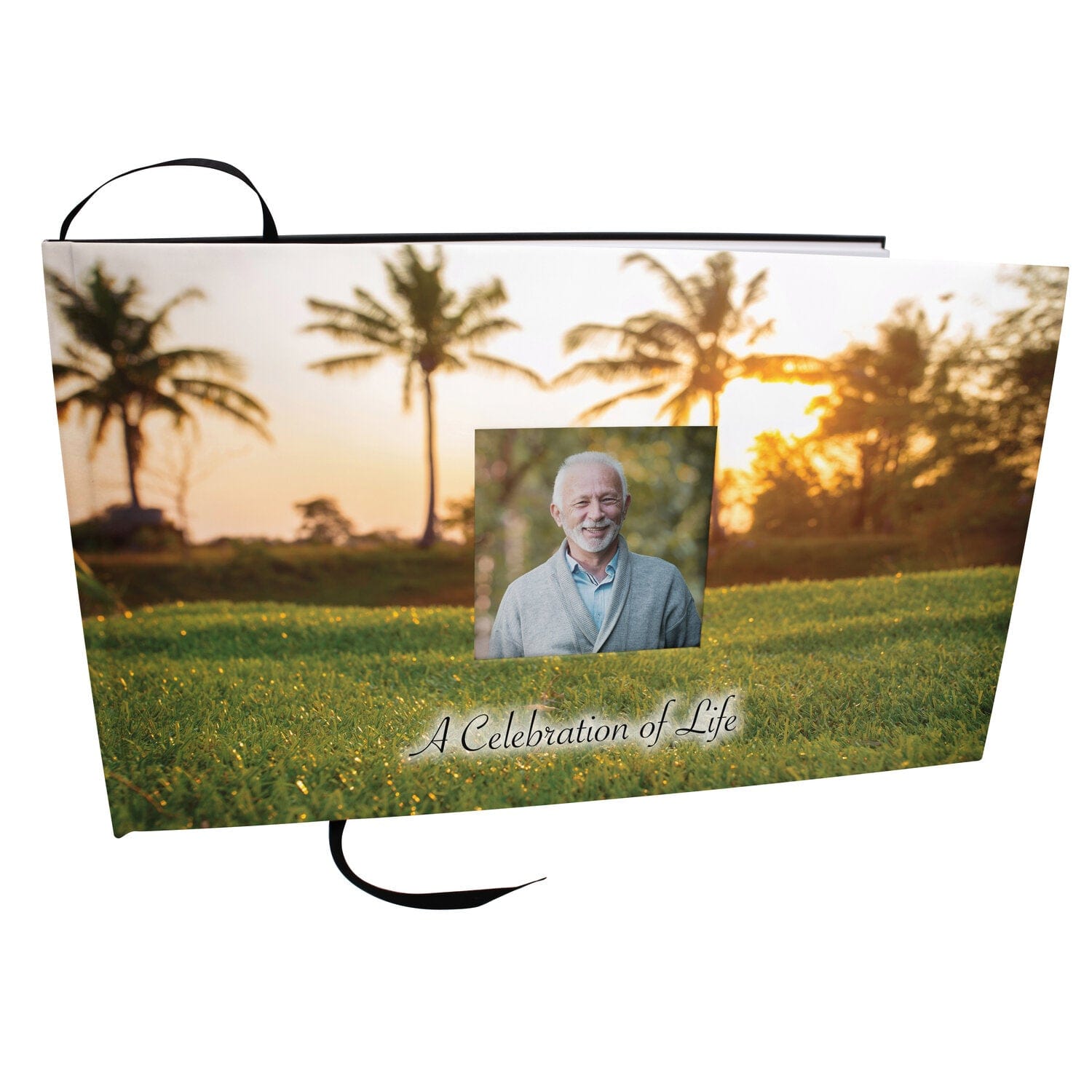 Commemorative Cremation Urns One More Round Golf Matching Themed 'Celebration of Life' Guest Book for Funeral or Memorial Service