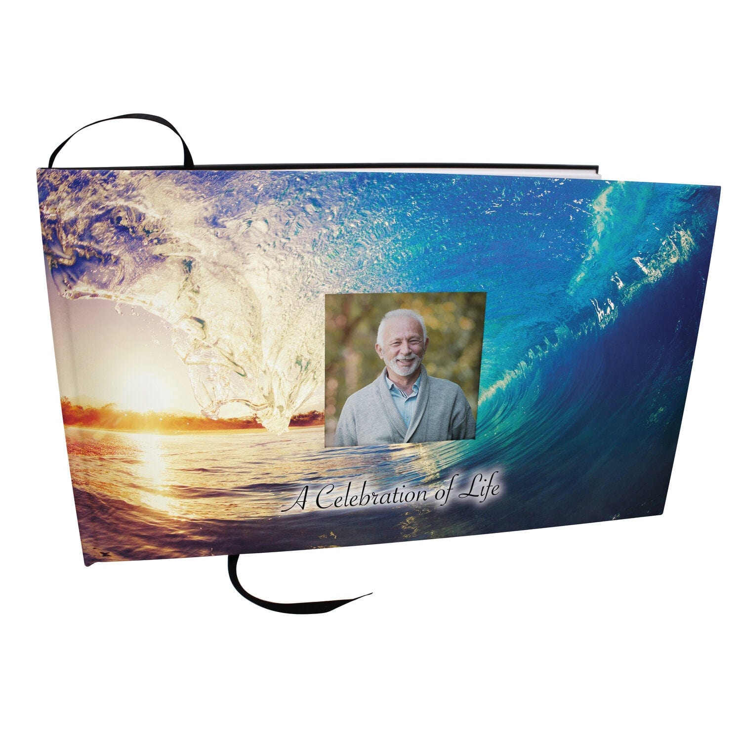 Commemorative Cremation Urns Soul Surfing Matching Themed 'Celebration of Life' Guest Book for Funeral or Memorial Service