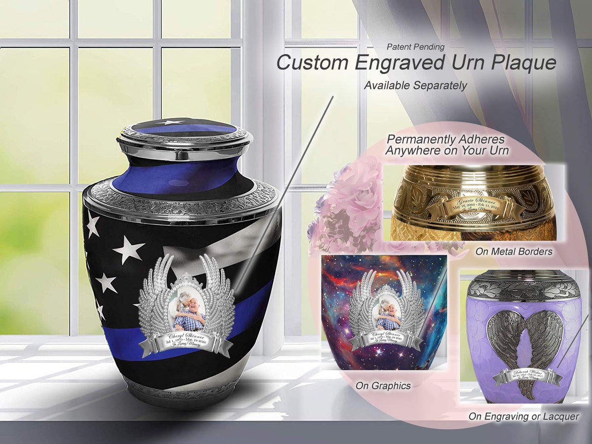 Commemorative Cremation Urns Thin Blue Line Police Cremation Urns