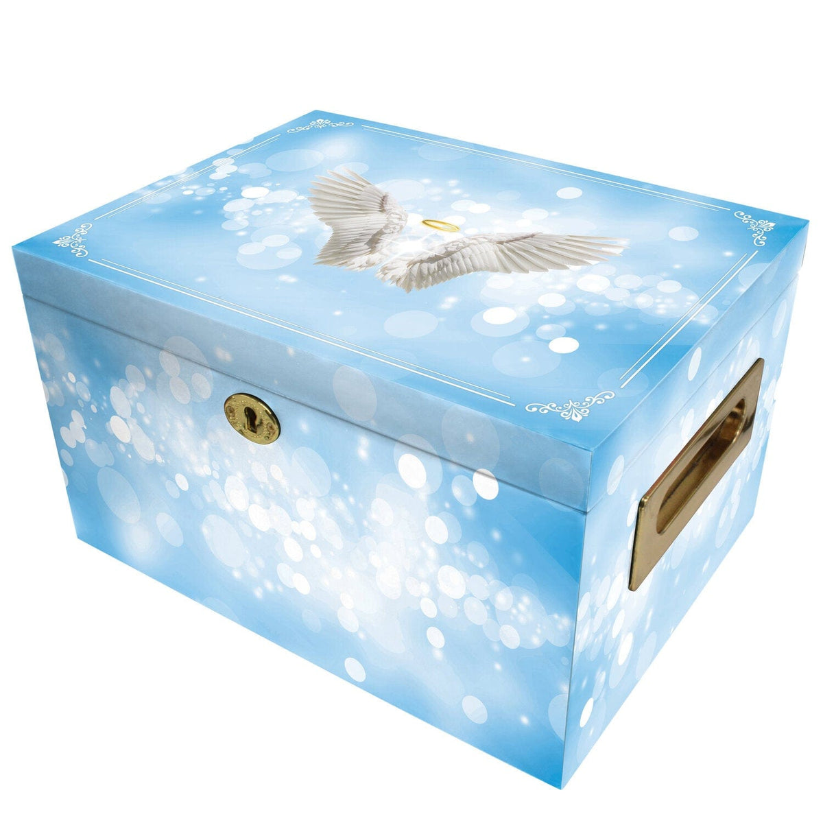 Commemorative Cremation Urns Urn Collection Chest Angel of Mine (Blue) Memorial Collection Chest Cremation Urn