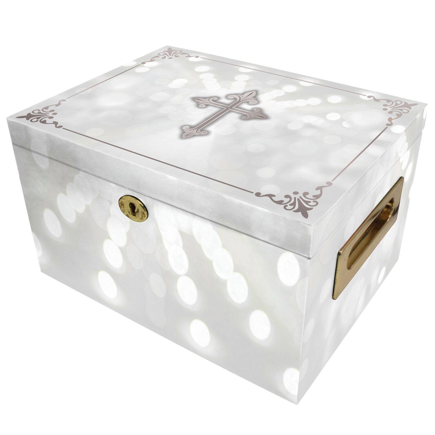 Commemorative Cremation Urns Urn Collection Chest Shining His Light (Silver) Memorial Collection Chest Cremation Urn